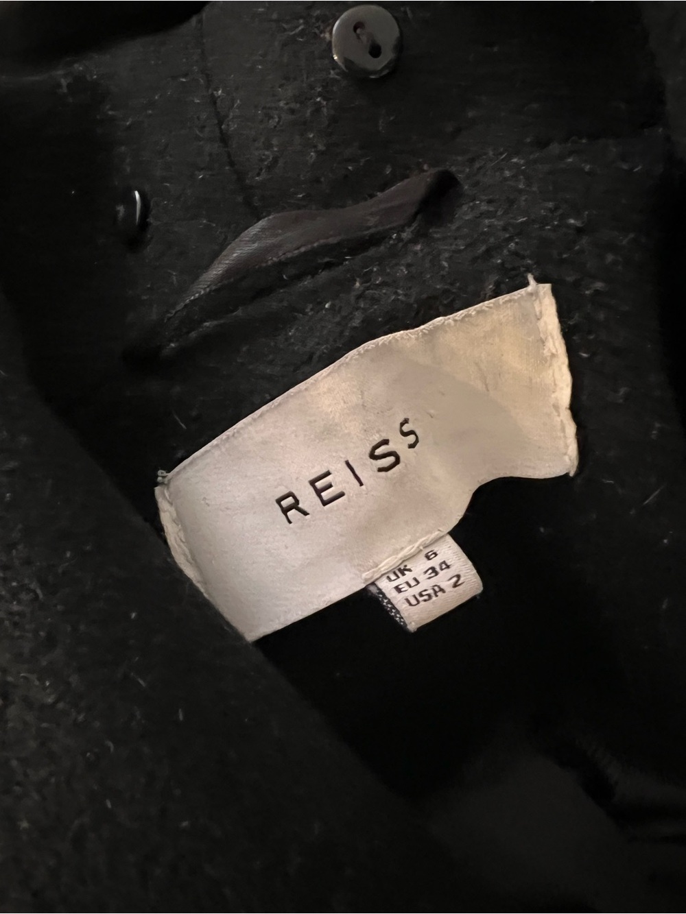 Reiss wool overcoat - Picture 6 of 6